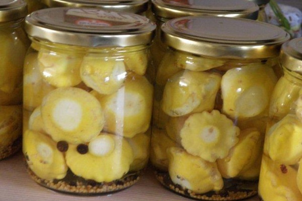 Консервированные патиссоны